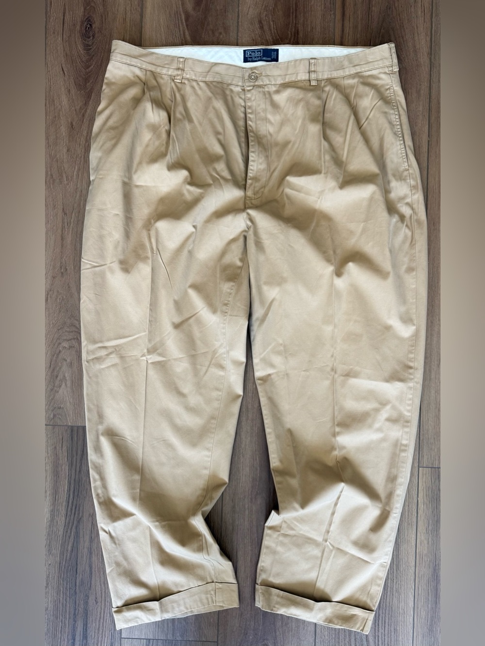 Vintage Polo Ralph Lauren Andrew Pant Double Pleated Men's Sz. 42x30 Chino Pants
